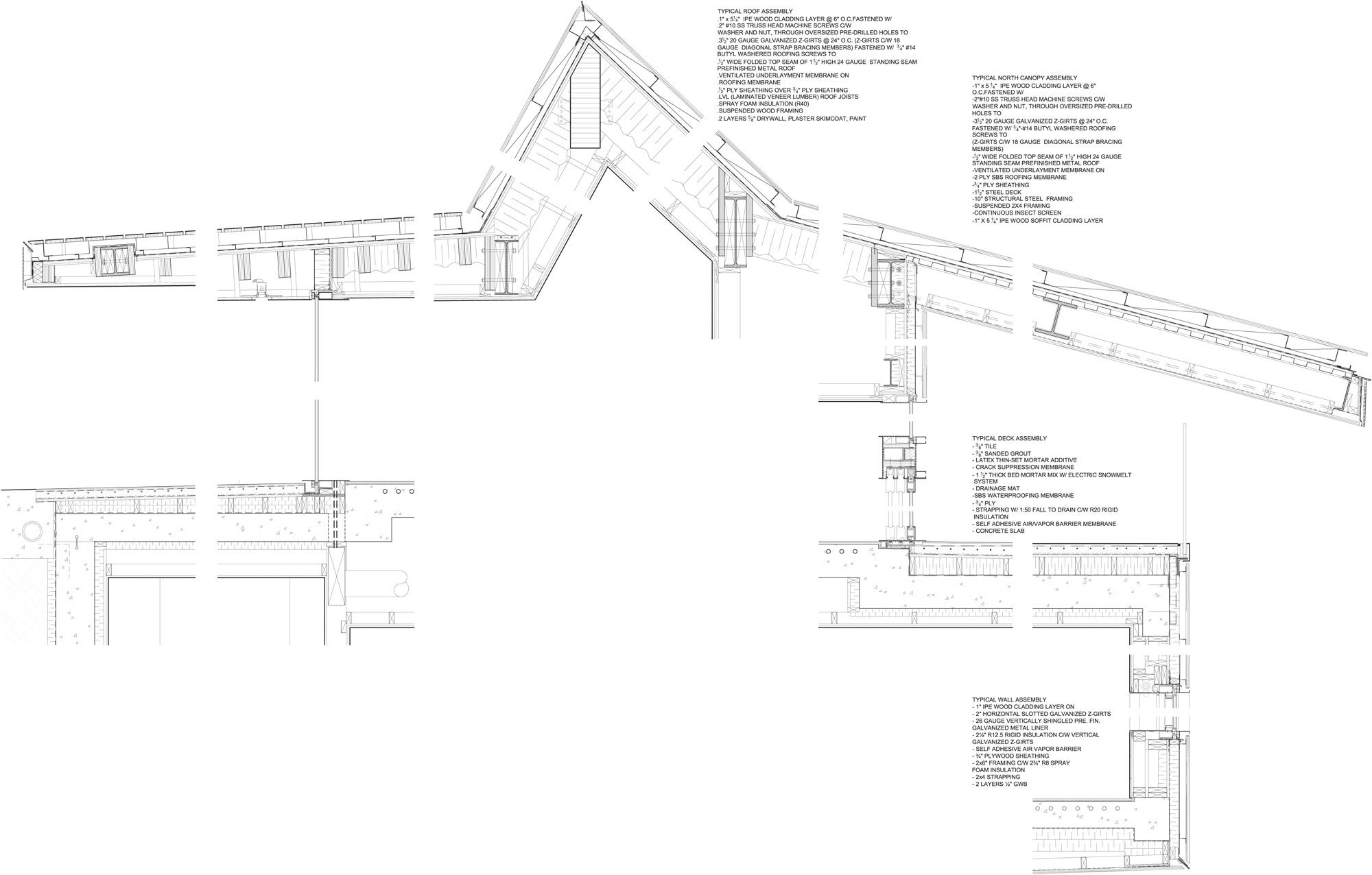 Hadaway composite detail sections