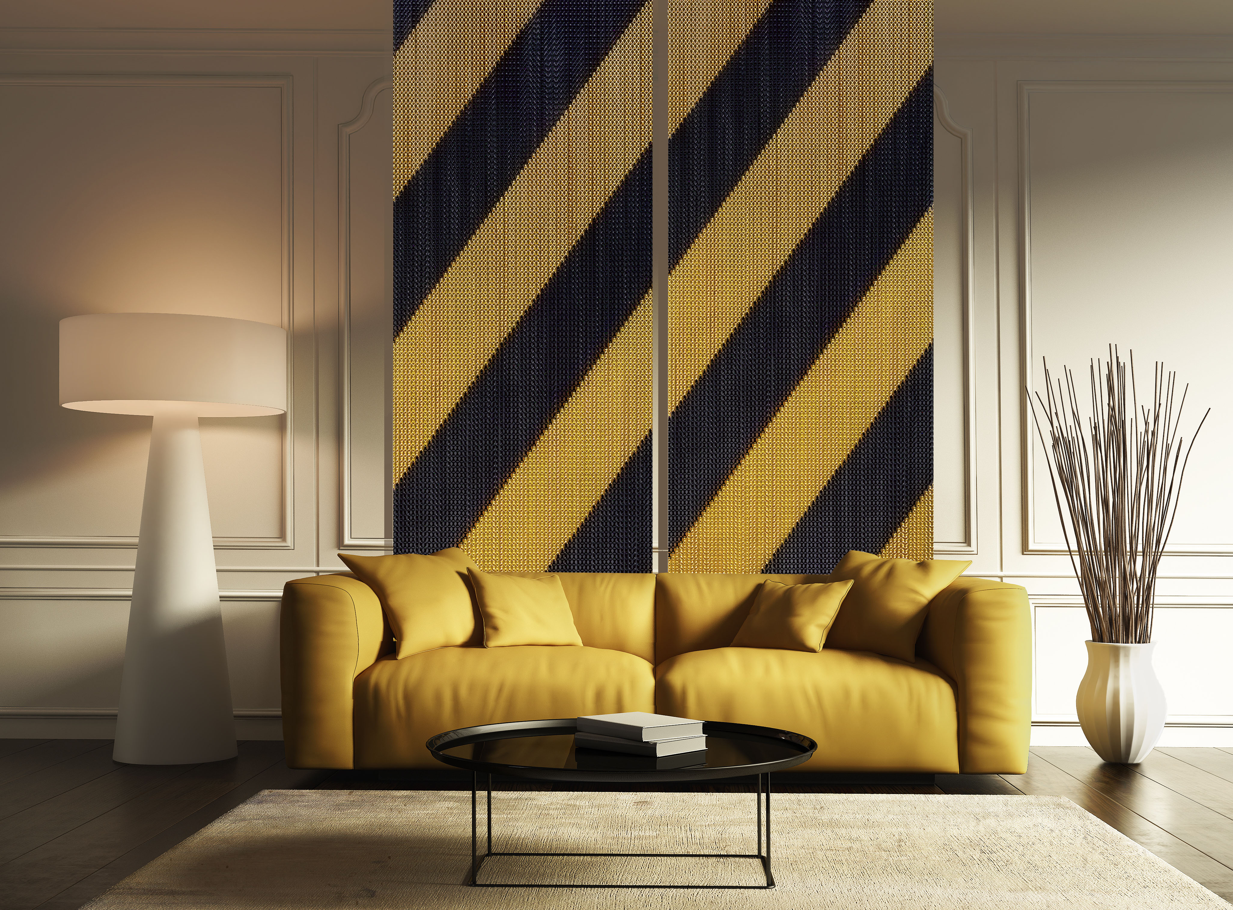 Stripes+Black+_+Gold