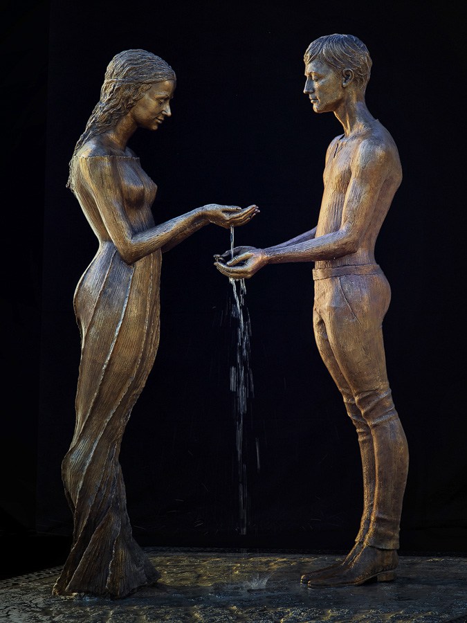 Skulptur Liebespaar von Malgorzata Chodakowska